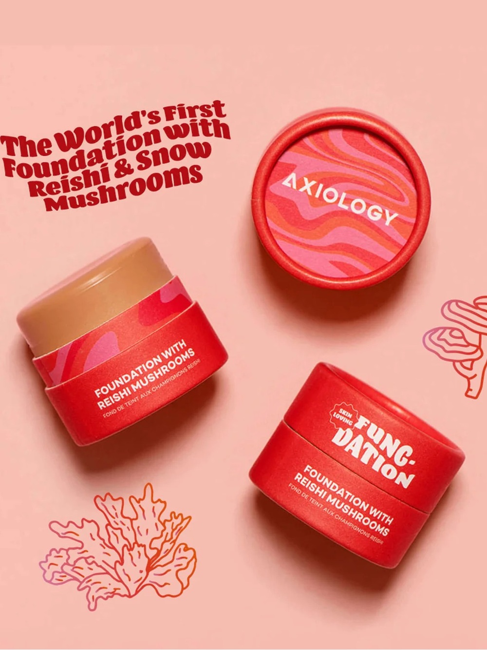 AXIOLOGY Fung-Dation new foundation shades 3&4 (2) $84 credit beauty